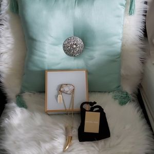 Michael Kors Jeweled Gold Horn